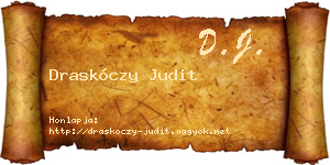 Draskóczy Judit névjegykártya